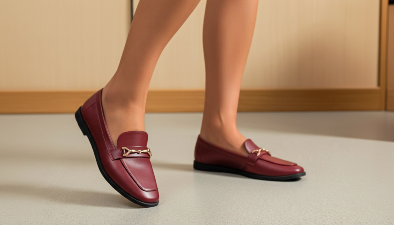 Mocassins avec boucle décorative