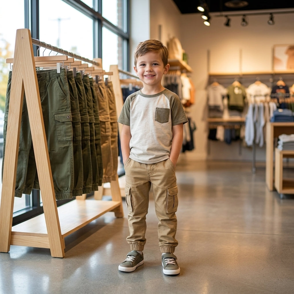 Pantalon Cargo Enfant (2 ans a 8 ans )